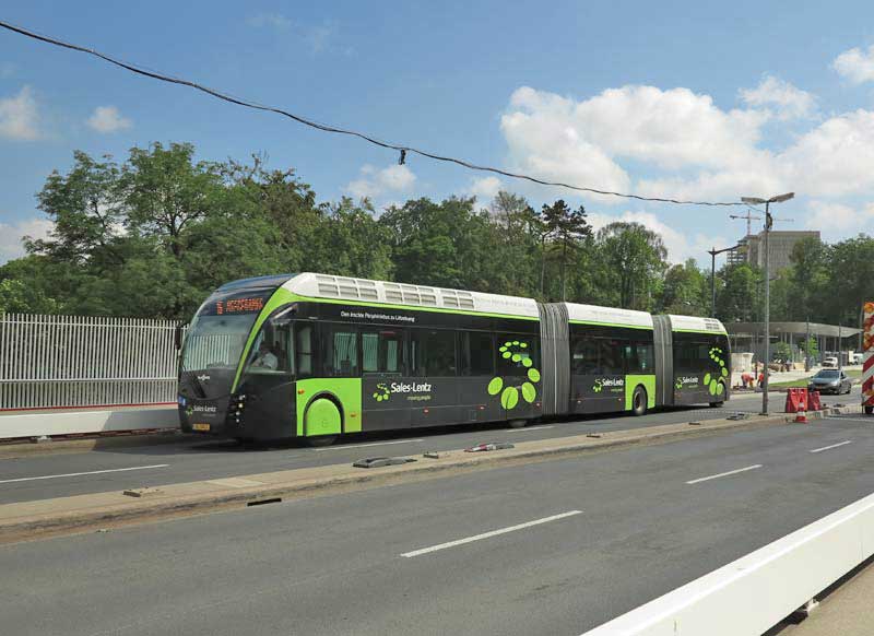 ルクセンブルクの連接（連節）バス