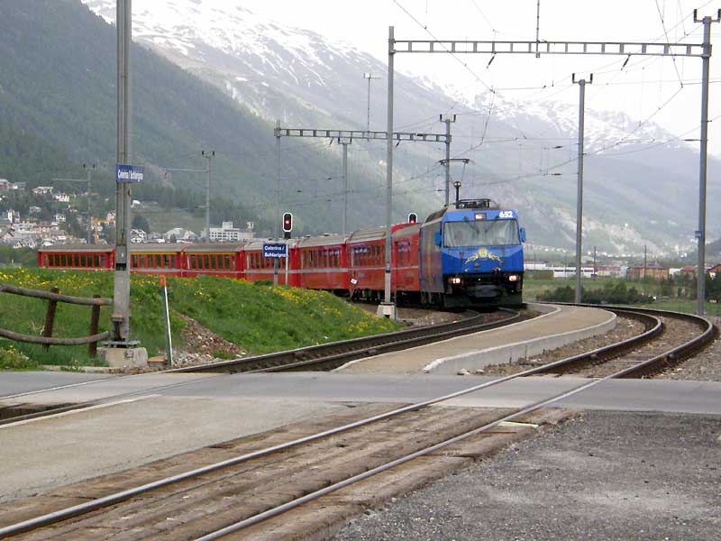 世界遺産レーティッシュ鉄道ベルニナ線チェレリーナ